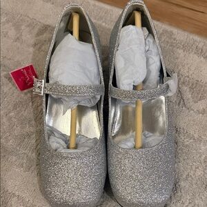 Nina Silver Glitter Flats
